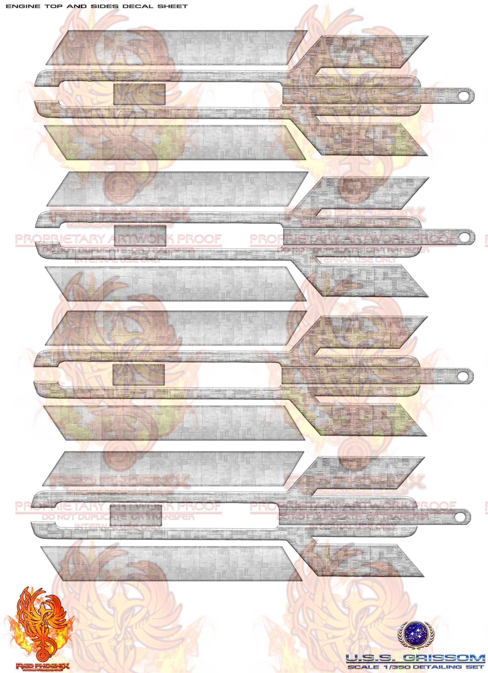 DIY Print Your Own DOWNLOADABLE: U.S.S. Grissom 1/350 Scale Decal Detailing Set