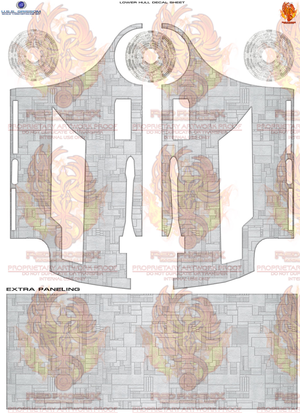 DIY Print Your Own DOWNLOADABLE: U.S.S. Grissom 1/350 Scale Decal Detailing Set