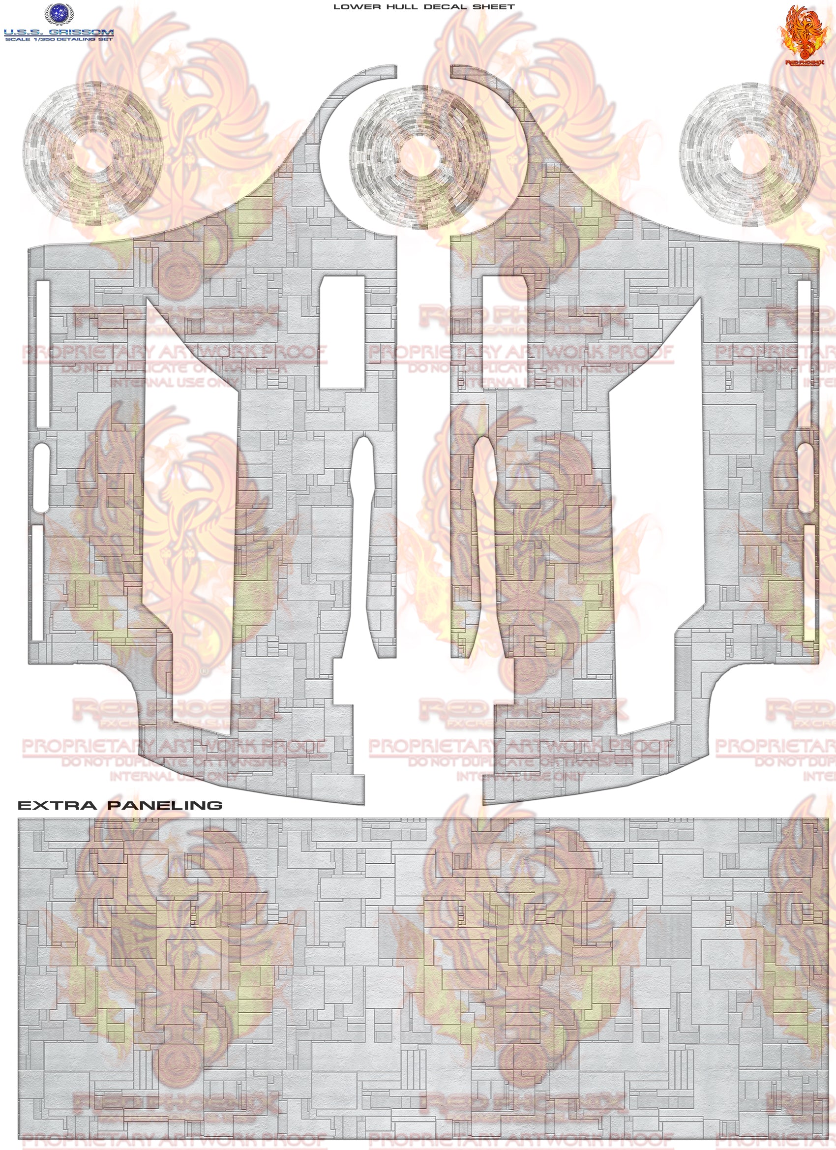 DIY Print Your Own DOWNLOADABLE: U.S.S. Grissom 1/350 Scale Decal Detailing Set