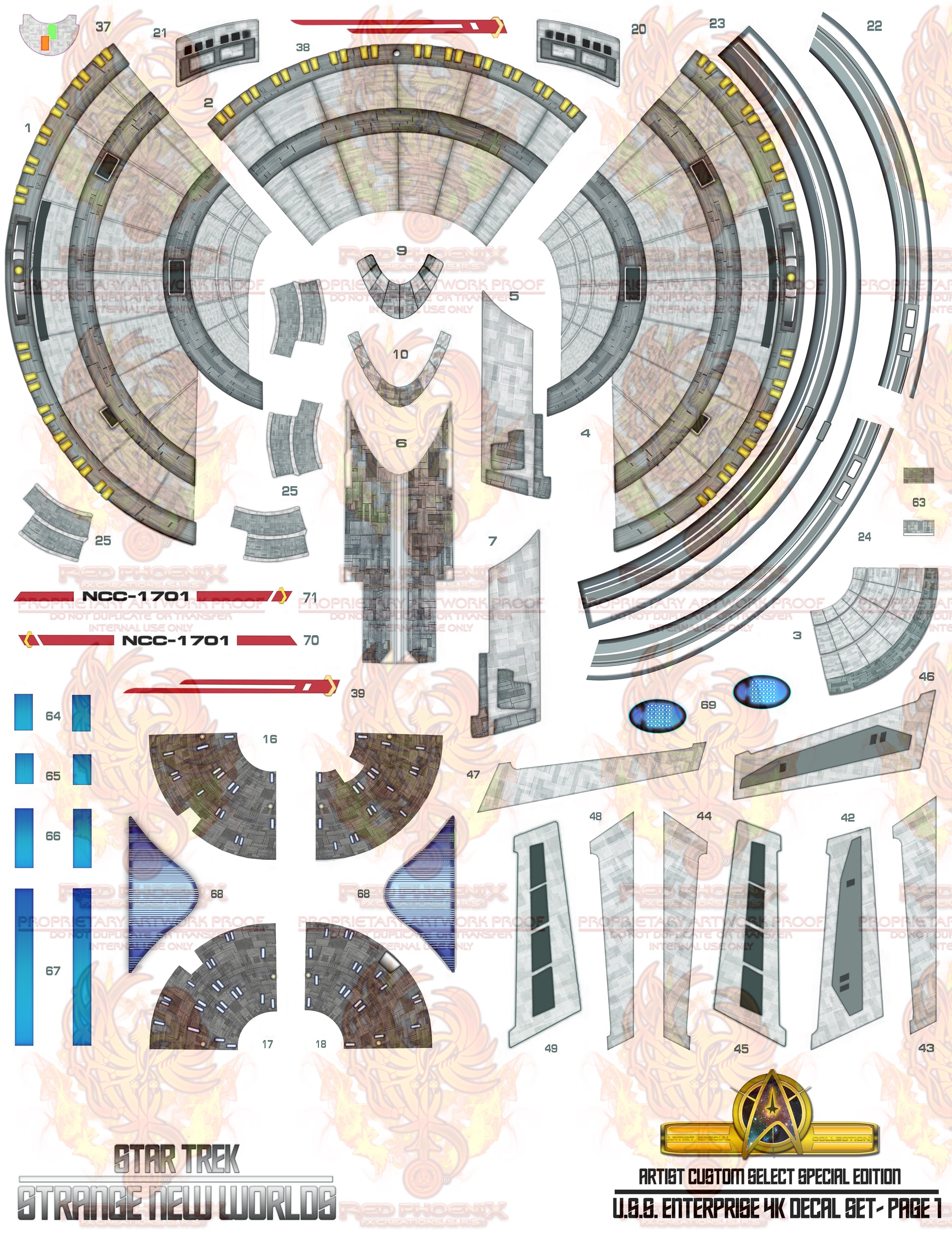 U.S.S. Enterprise: Strange New Worlds 1-2500 Scale Standard Edition