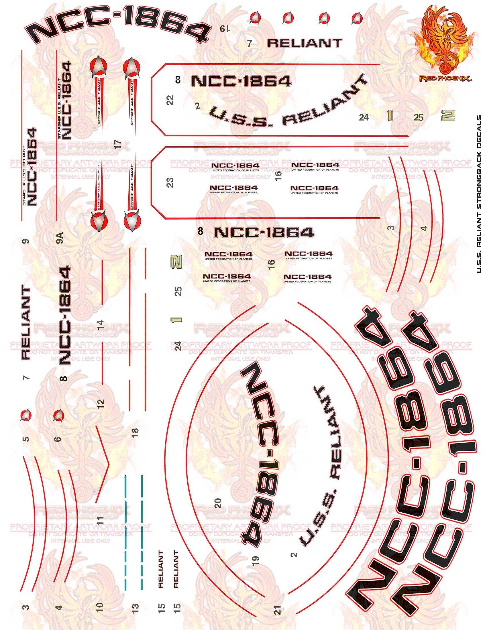 U.S.S. Reliant - 1/537 Scale Aztec / Hull Detail Set