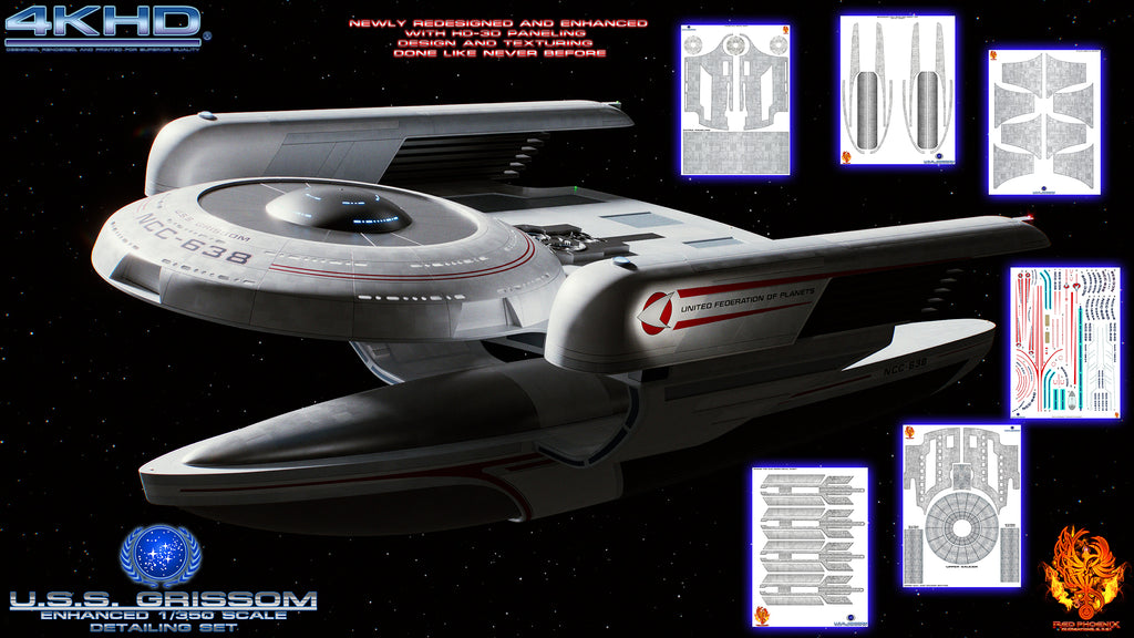 U.S.S. Grissom 1/350 Scale Aztec / Hull Detail Set