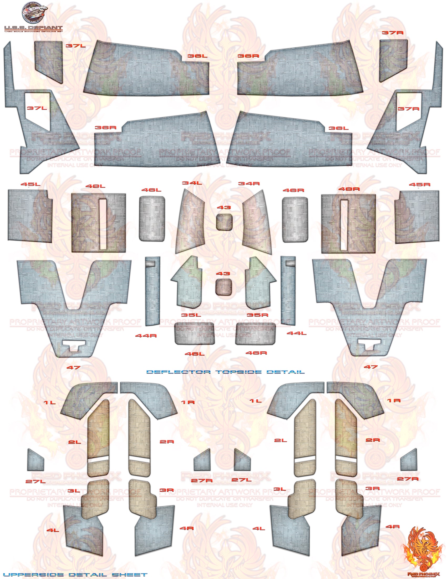 U.S.S. Defiant 1/420 Scale 4KHD Enhanced Edition Detailing Set