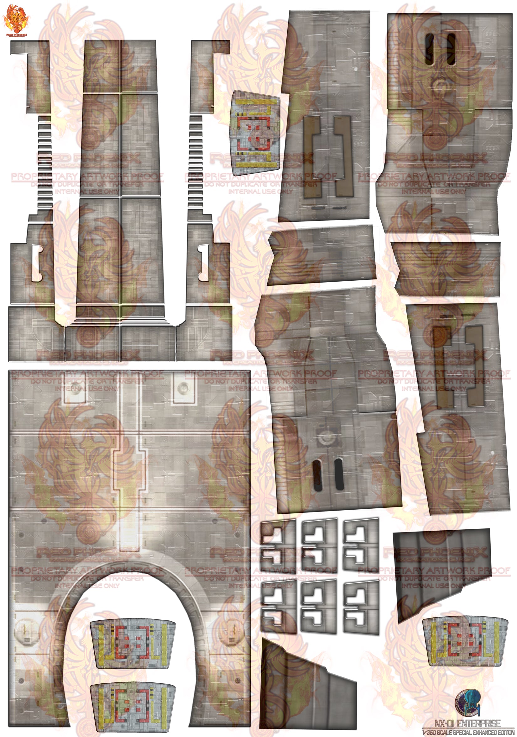 DIY Print Your Own DOWNLOADABLE:NX-01 1/350 Scale Decal Detailing Set