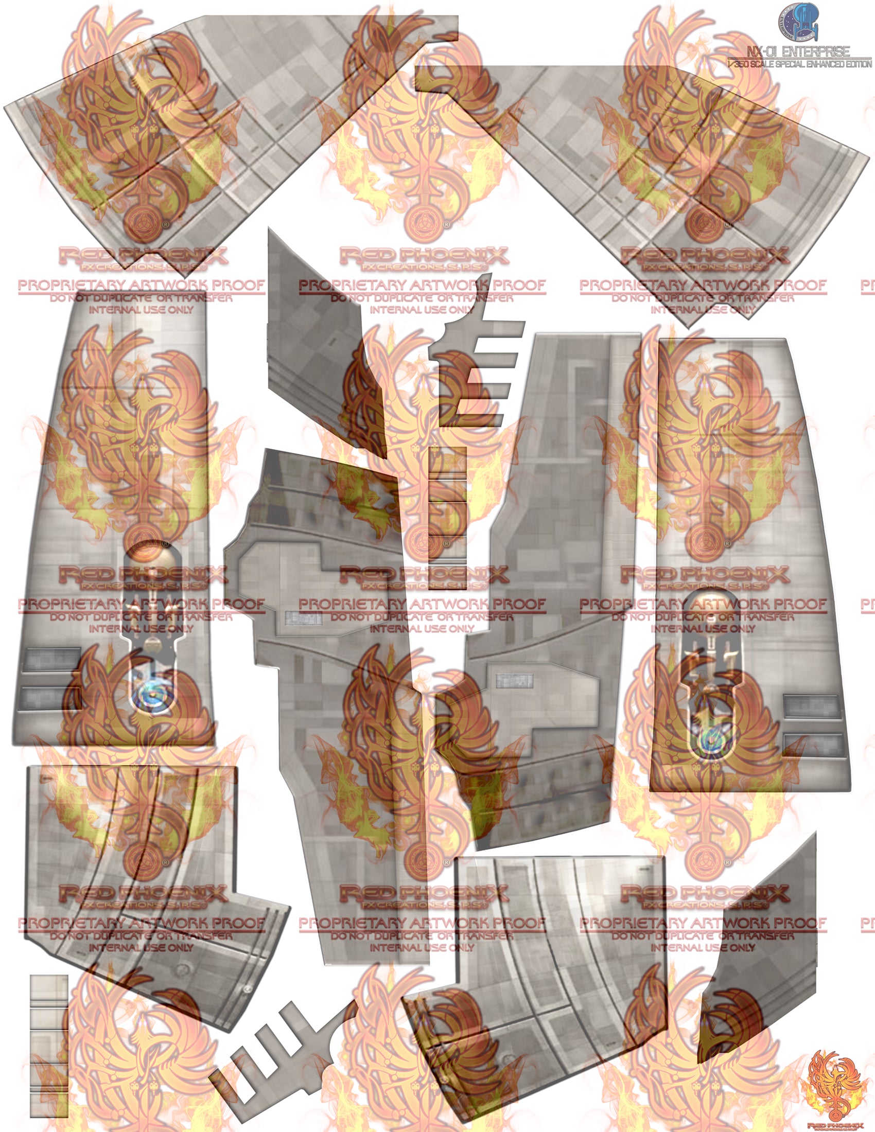 DIY Print Your Own DOWNLOADABLE:NX-01 1/350 Scale Decal Detailing Set