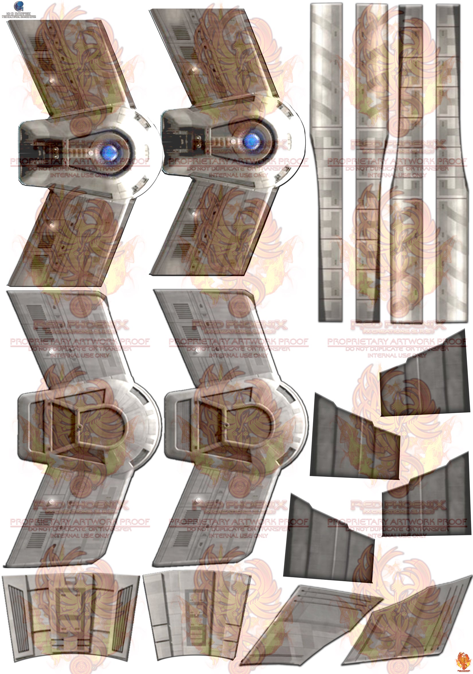 DIY Print Your Own DOWNLOADABLE:NX-01 1/350 Scale Decal Detailing Set