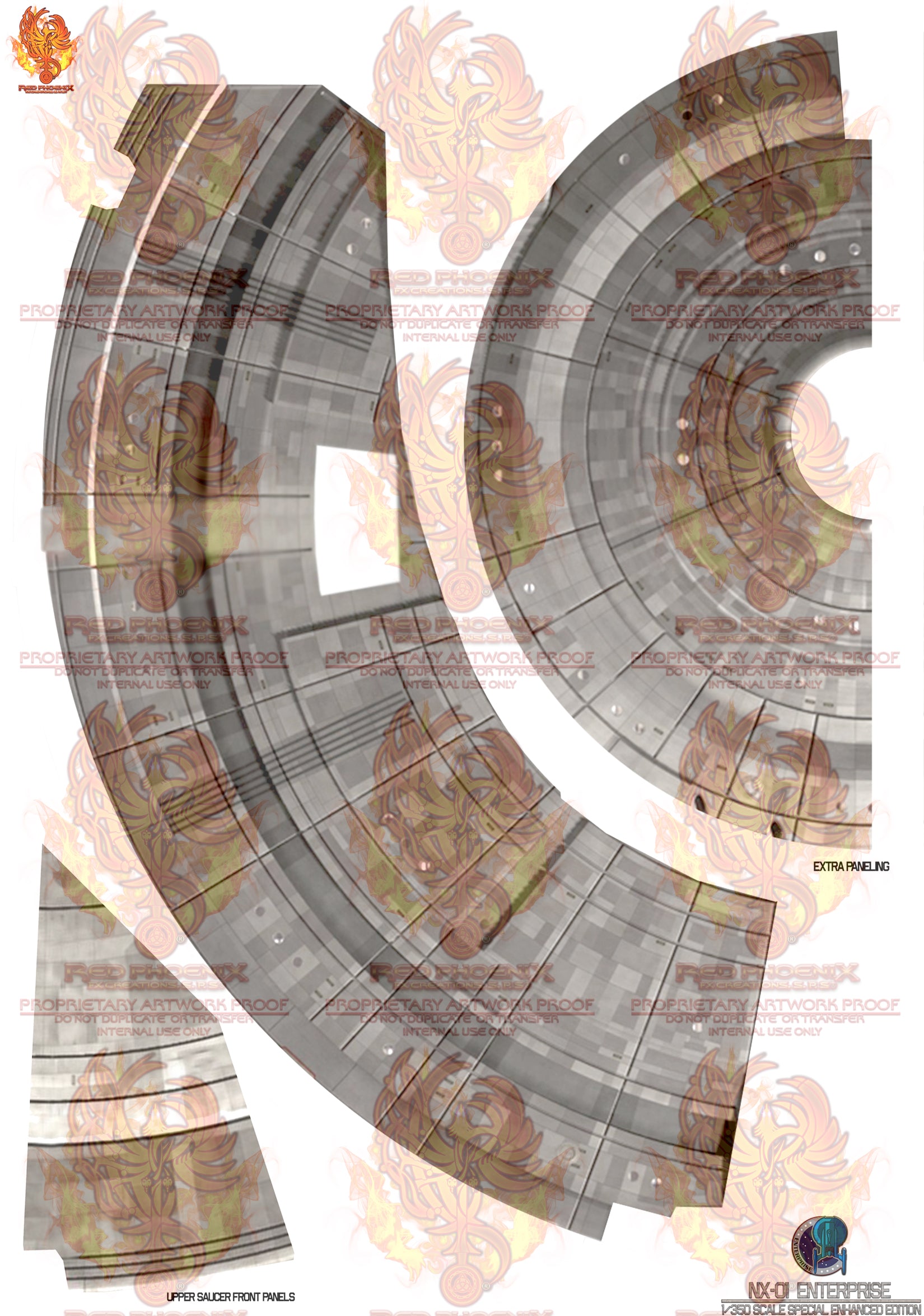 DIY Print Your Own DOWNLOADABLE:NX-01 1/350 Scale Decal Detailing Set