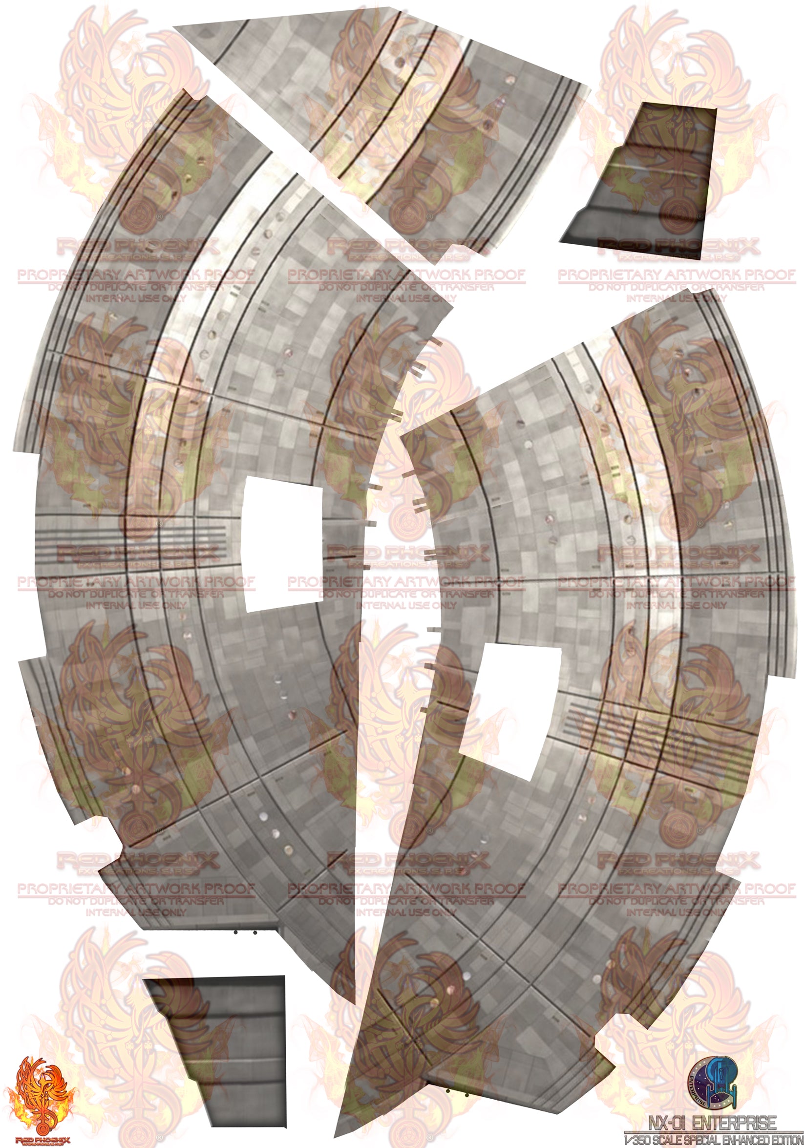 DIY Print Your Own DOWNLOADABLE:NX-01 1/350 Scale Decal Detailing Set
