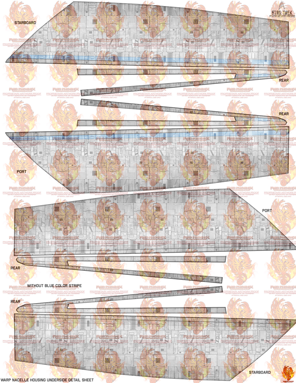 1/500 Scale Kelvin Timeline U.S.S. Enterprise Decal / Detailing DIY Digital Downloadable Edition