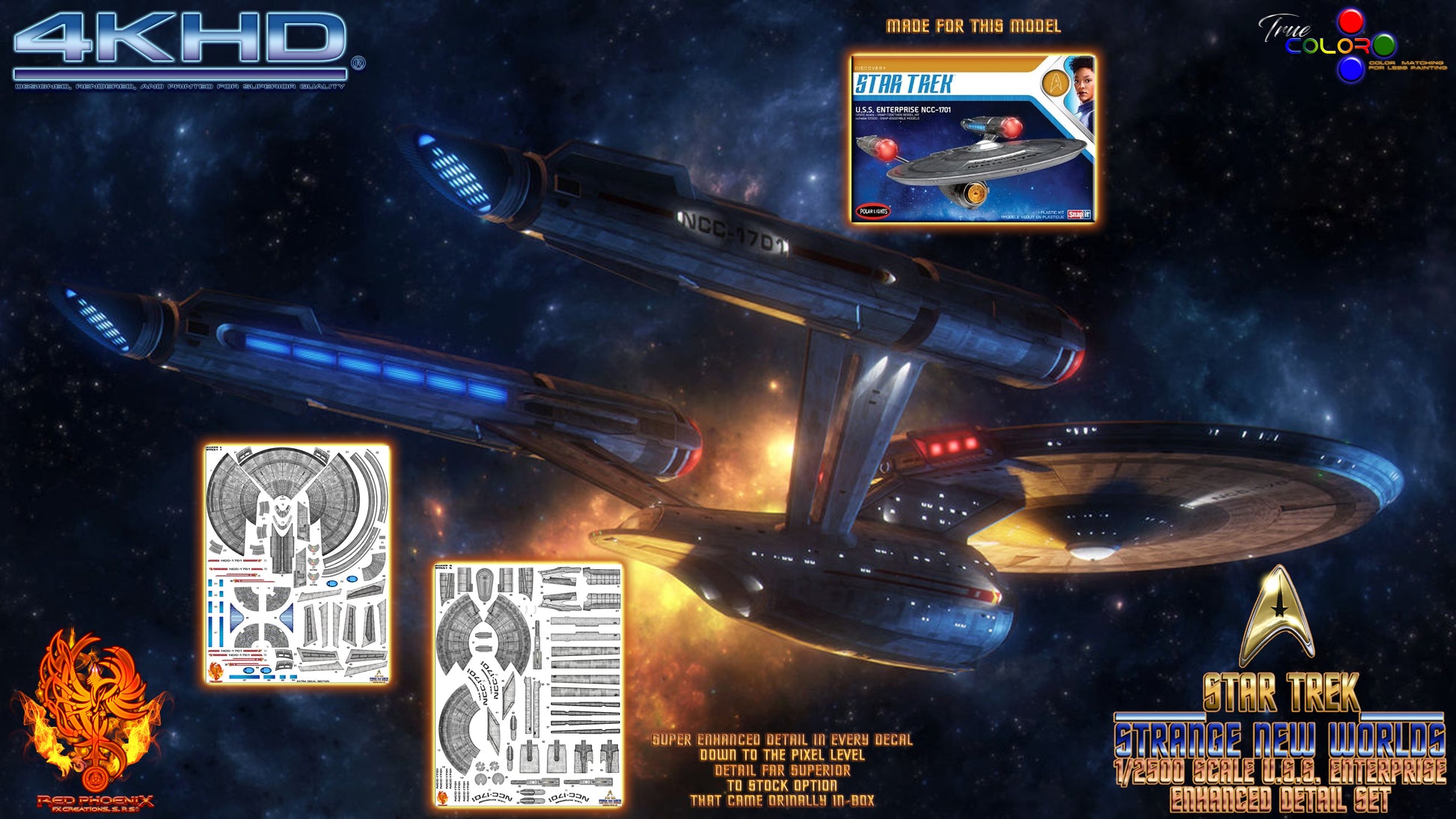 U.S.S. Enterprise: Strange New Worlds 1-2500 Scale Enhanced Edition